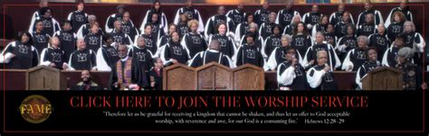Live Stream – First AME Church.
